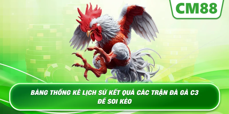 Bảng thống kê lịch sử kết quả các trận Đá Gà C3 để soi kèo